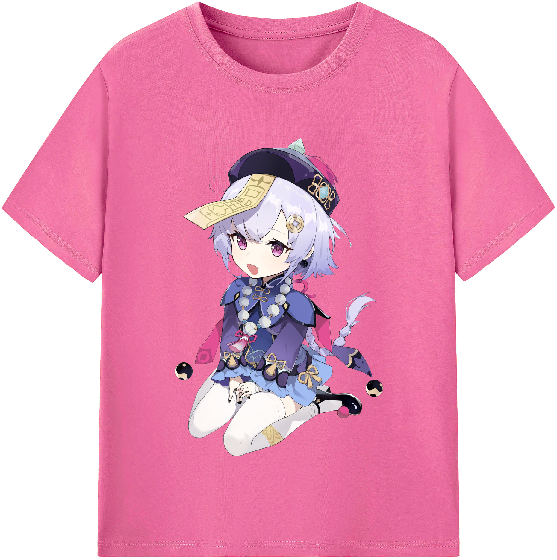 げんし神 七七 なな  genshin Nana レディースカジュアルプリントTシャツ（綿100％）